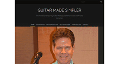 Desktop Screenshot of guitarmadesimpler.com