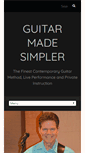 Mobile Screenshot of guitarmadesimpler.com