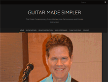 Tablet Screenshot of guitarmadesimpler.com